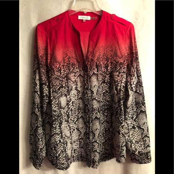 Calvin Klein Tops - Calvin Klein long sleeve blouse.